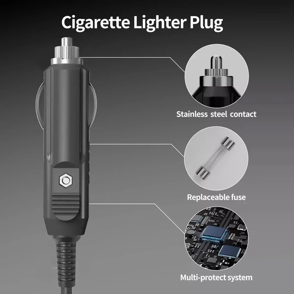 Cabo 12v/24v De Carregamento Para Starlink Mini Cinzeiro 5m