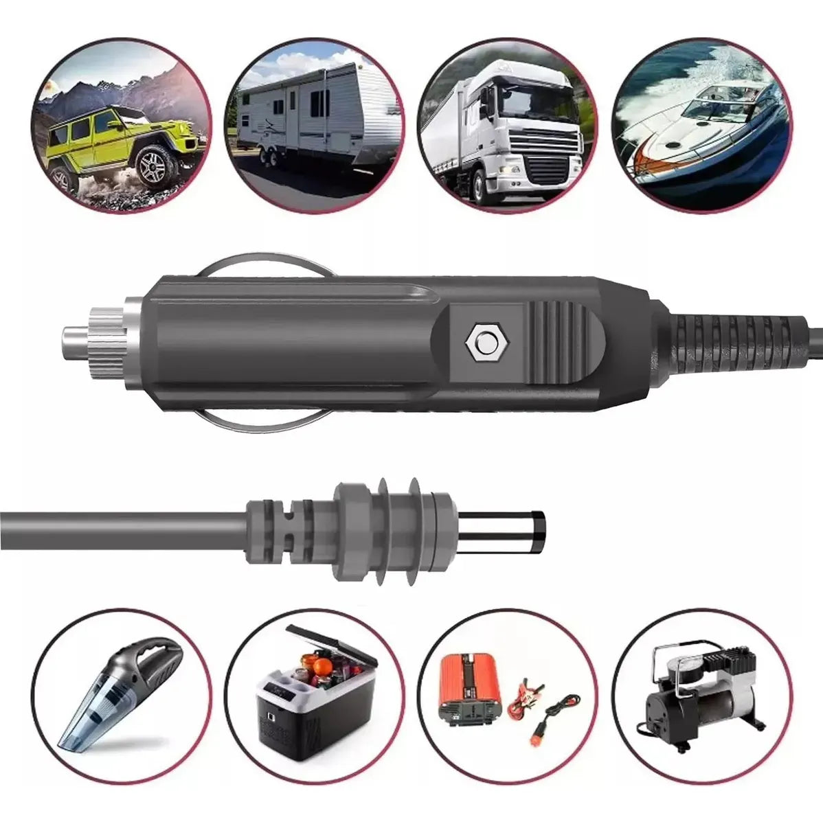 Cabo 12v/24v De Carregamento Para Starlink Mini Cinzeiro 5m